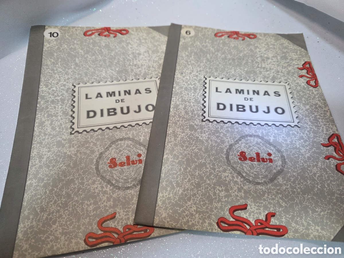 Vintage: 2 carpetas laminas de dibujo Selvi a&ntilde;os 70
