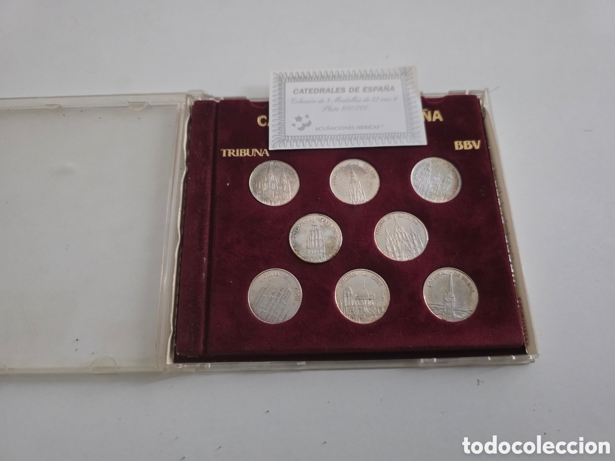 Vintage: Colecci&oacute;n Catedrales de Espa&ntilde;a plata 800 completa
