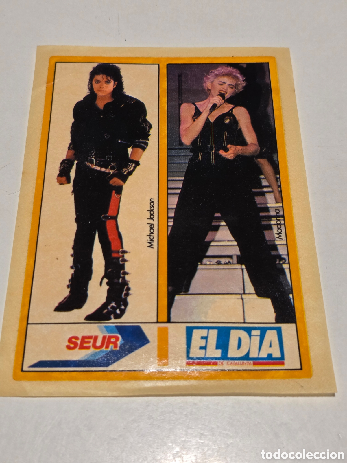 Vintage: Pegatina vintage Michael Jackson Madonna a&ntilde;os 80&rdquo;