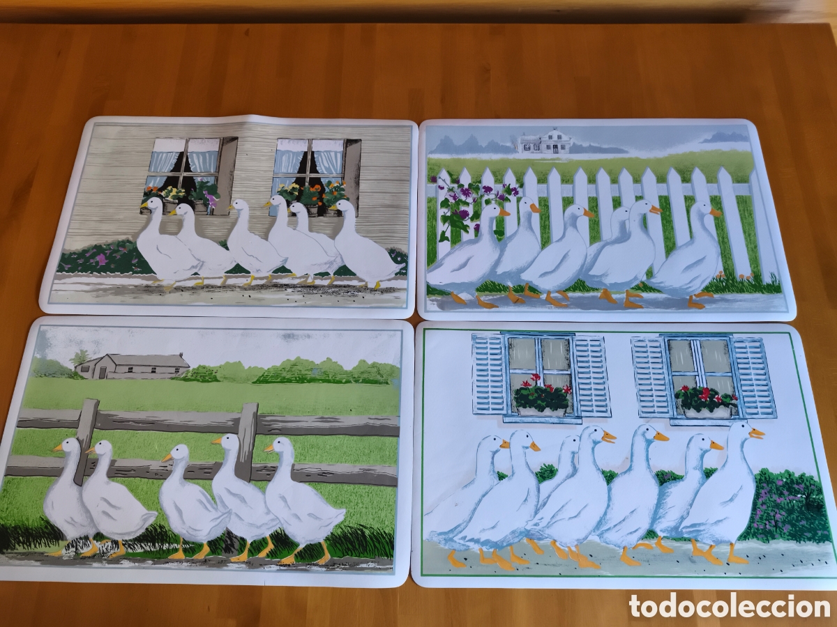 Vintage: 4 manteles individuales, vintage