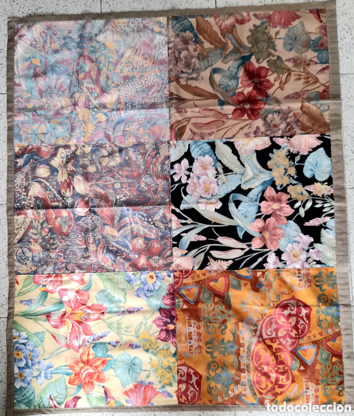 Vintage: Obra Textil Original de Carmen Andr&eacute;s Melero: El Arte del Patchwork en Canet de Mar