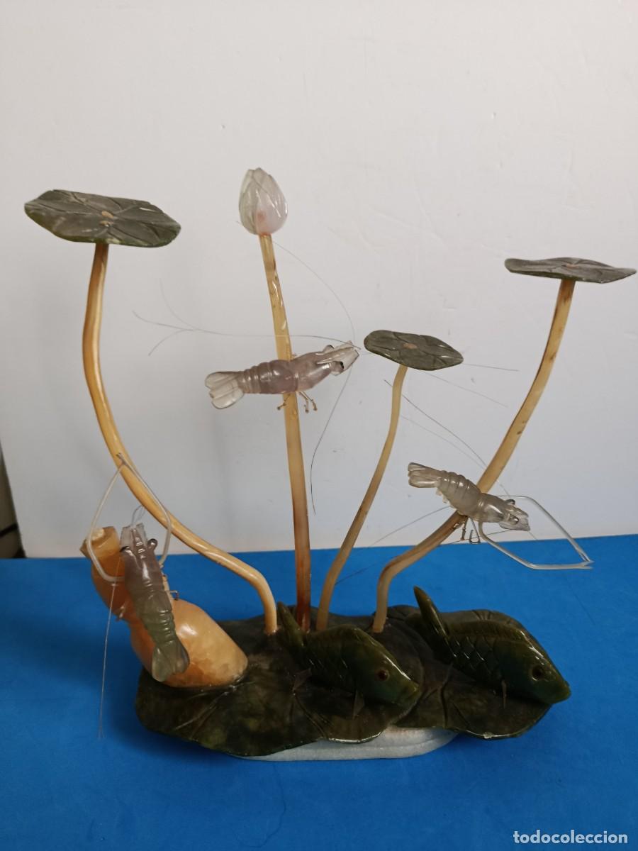 Vintage: DECORACION DE FONDO MARINO PIEDRA DE JADE