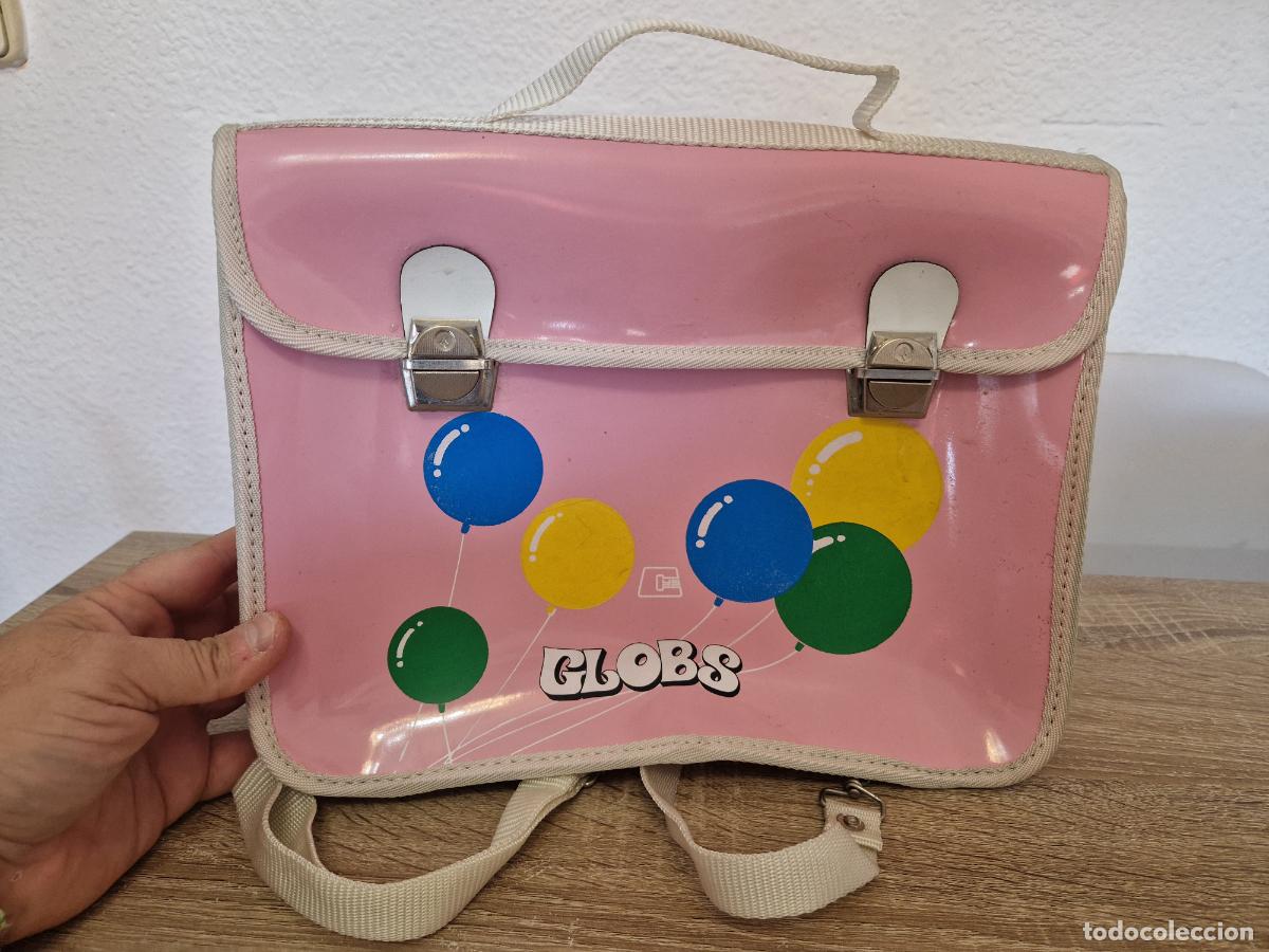 Vintage: Antigua mochila cartera escolar vintage egb a&ntilde;os 80 globos infanti retro escuela colegio