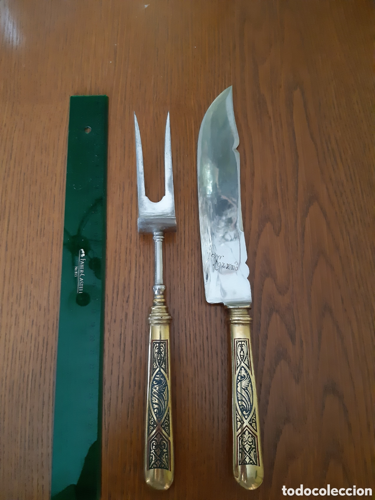 Vintage: Cubiertos de trinchar antiguos
