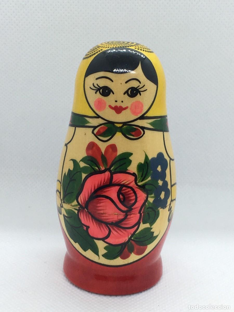 Vintage: Mu&ntilde;eca Matrioska Semenovskaya. Khokhloma.