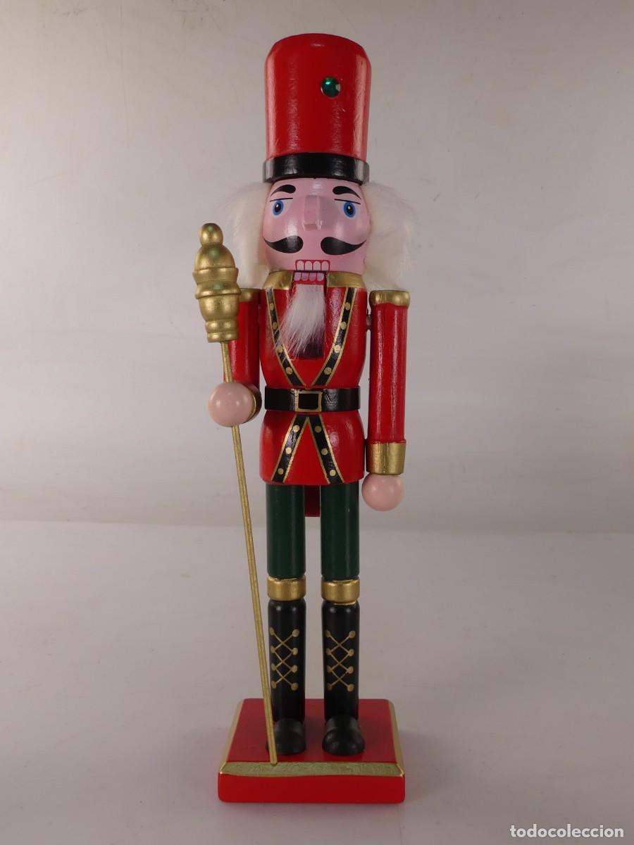 Vintage: CASCANUECES DE MADERA SOLDADO - DECORACION NAVIDE&Ntilde;A
