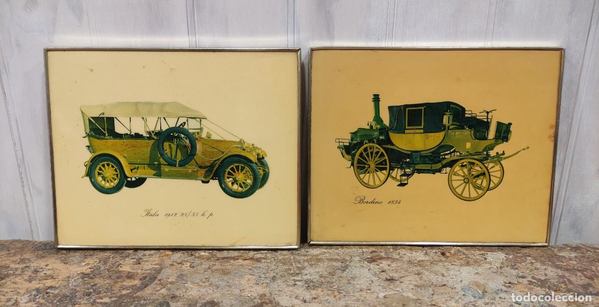 Vintage: 2 cuadros de coches antiguos - Foto 1