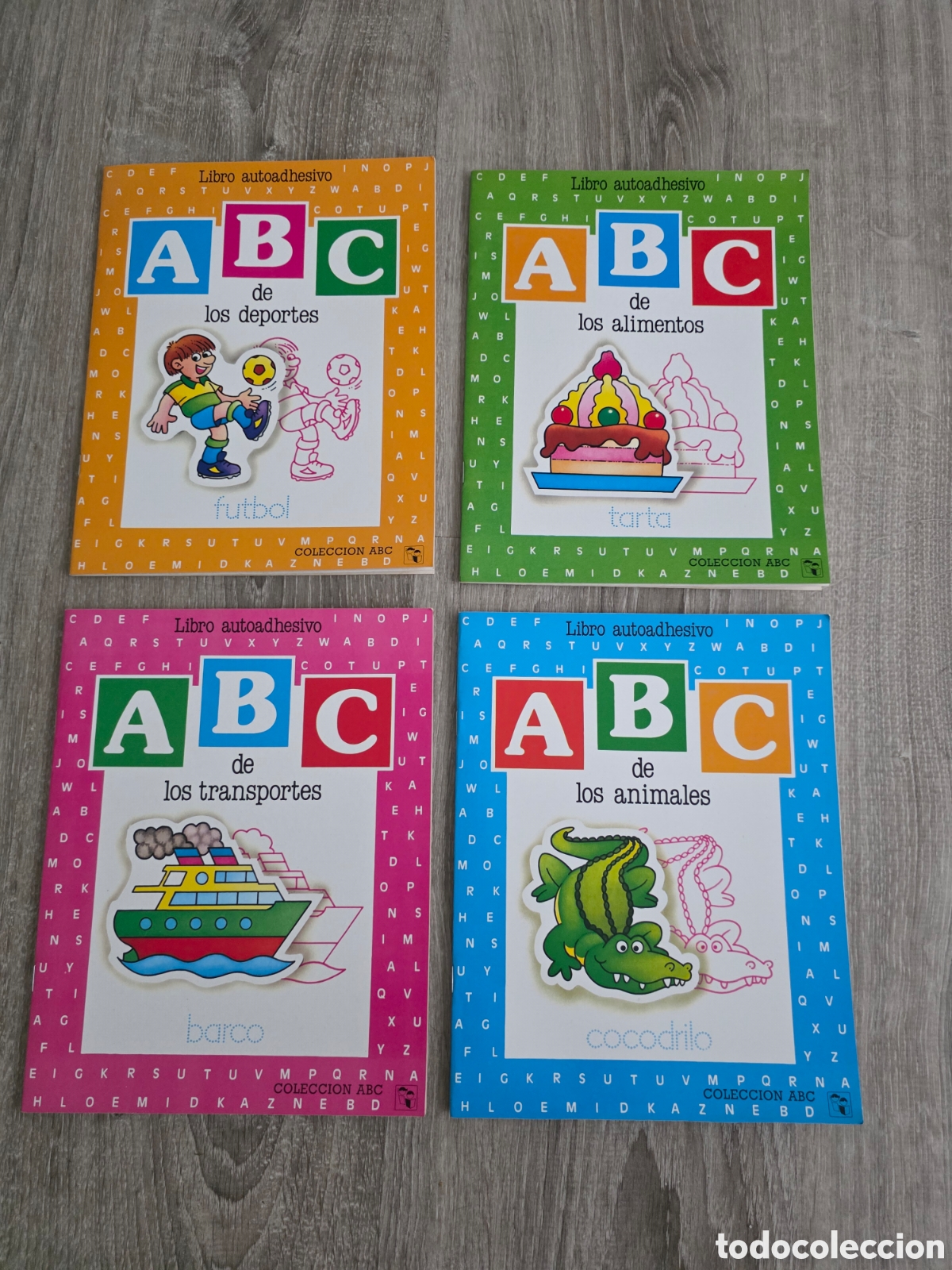 Vintage: colecci&oacute;n abc libros autoadhesivos vintage 1993 como nuevos