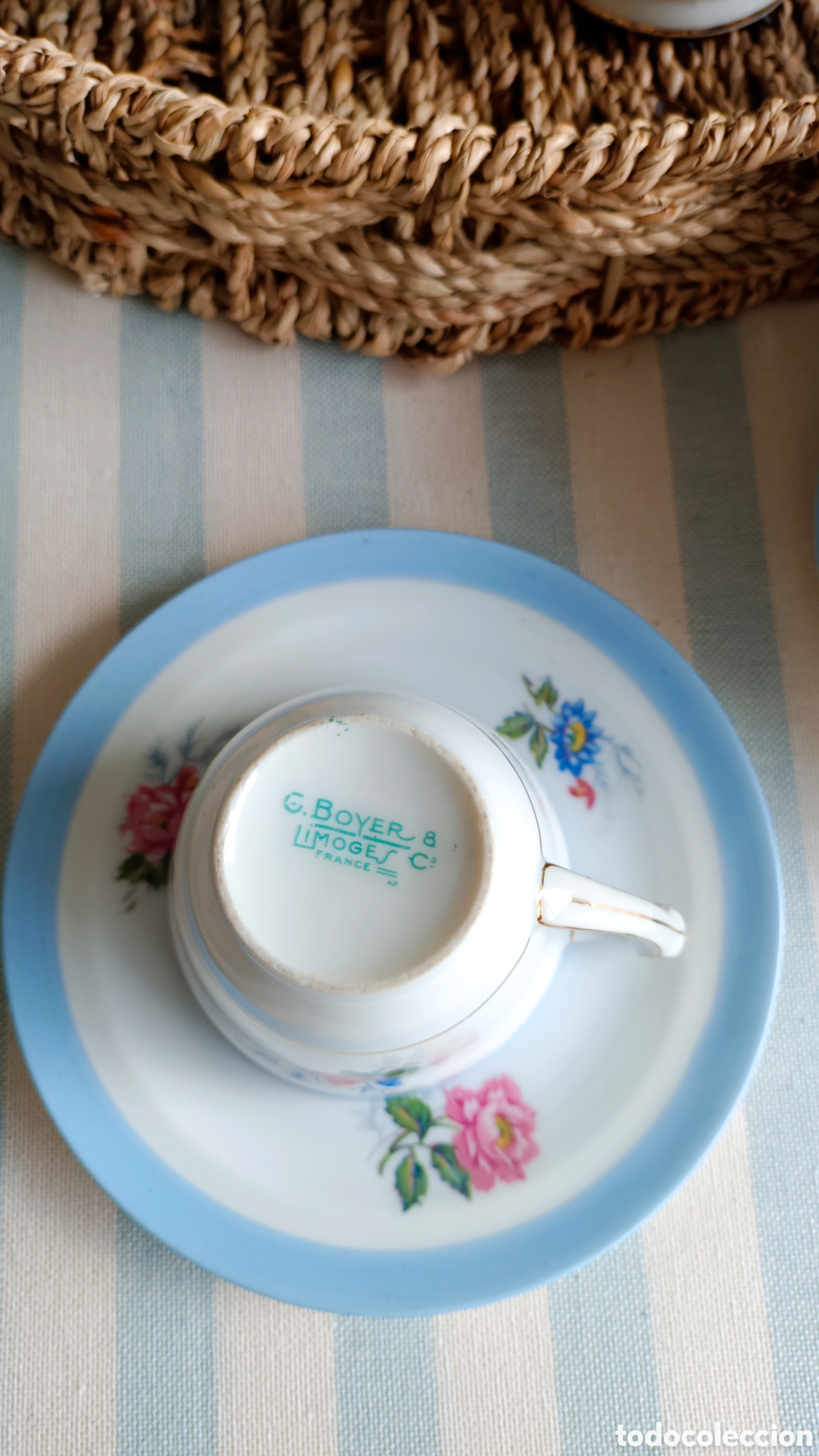 Vintage: Juego caf&eacute; Limoges 12 servicios - Foto 3