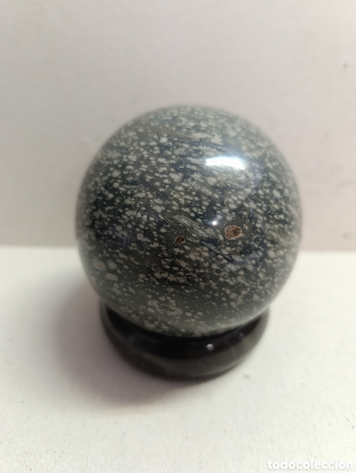 Vintage: BOLA DE PIEDRA DURA. 9 CM. - Foto 6