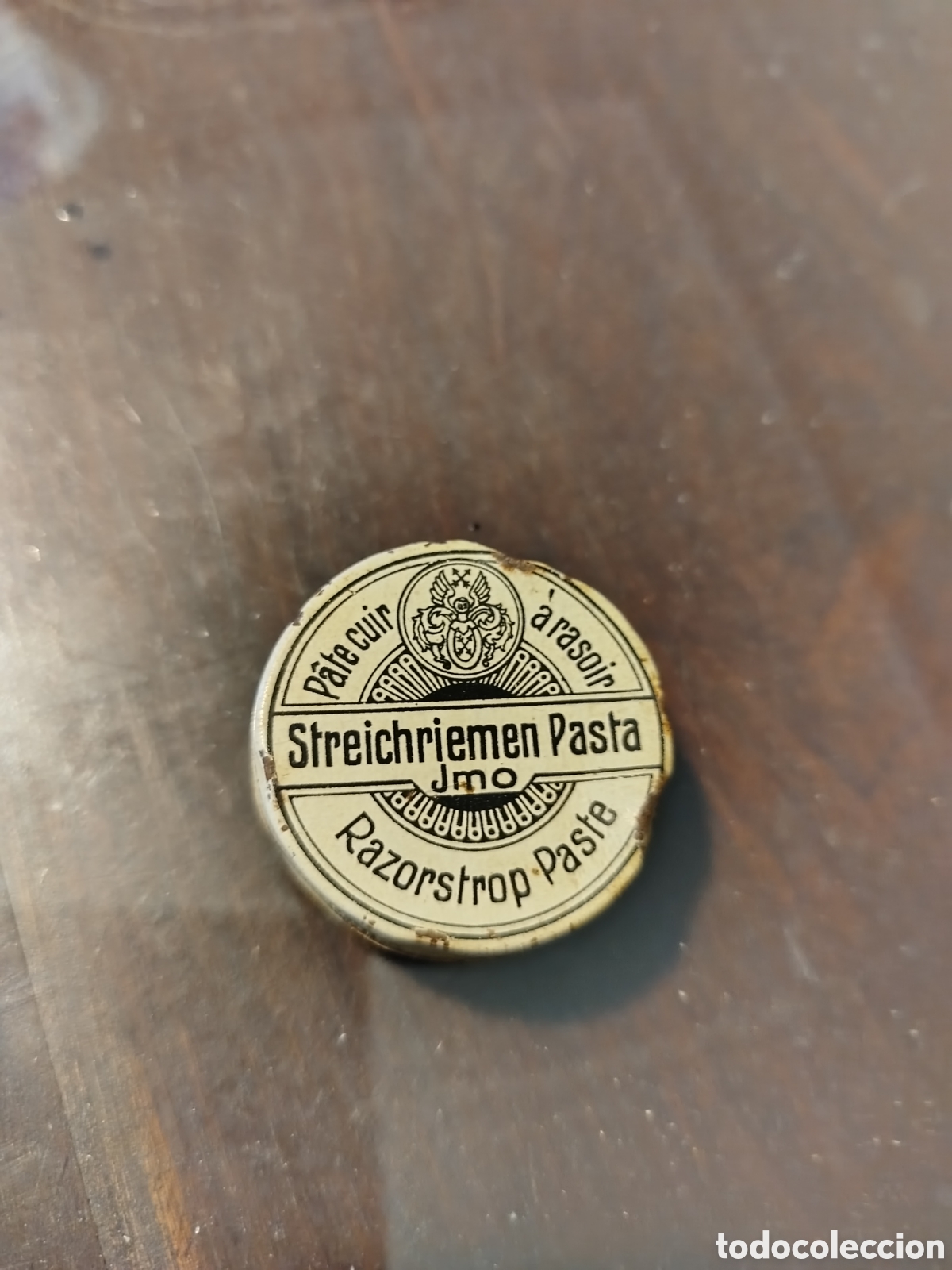 Vintage: Lata de Streichriemen pasta