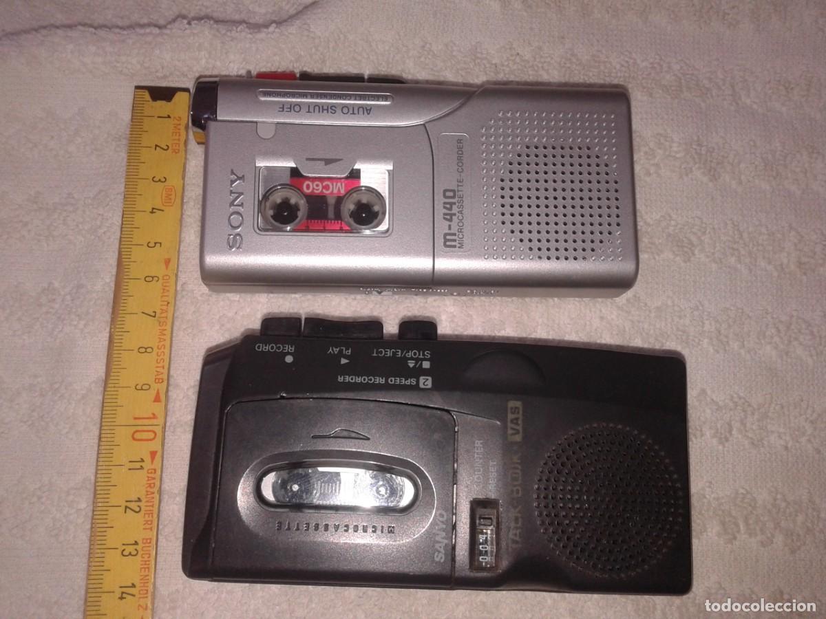 Vintage: MICROCASSETTE SONY - MICROCASSETTE SANYO, LOTE DE 2, M