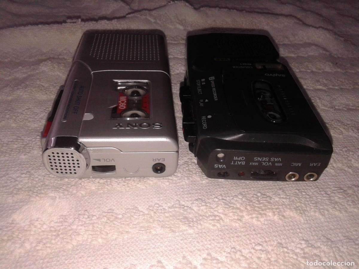 Vintage: MICROCASSETTE SONY - MICROCASSETTE SANYO, LOTE DE 2, M - Foto 5