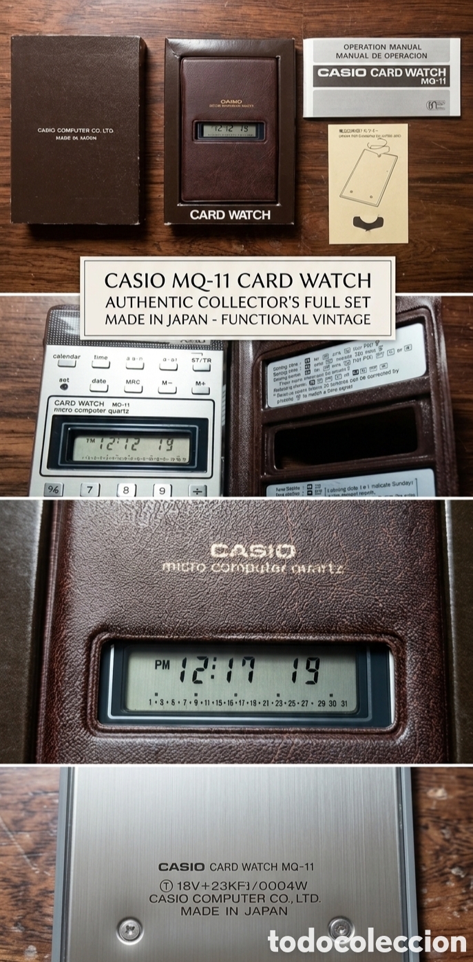 Vintage: Casio Caed Watch MQ-11 vintage (1979) COMPLETO
