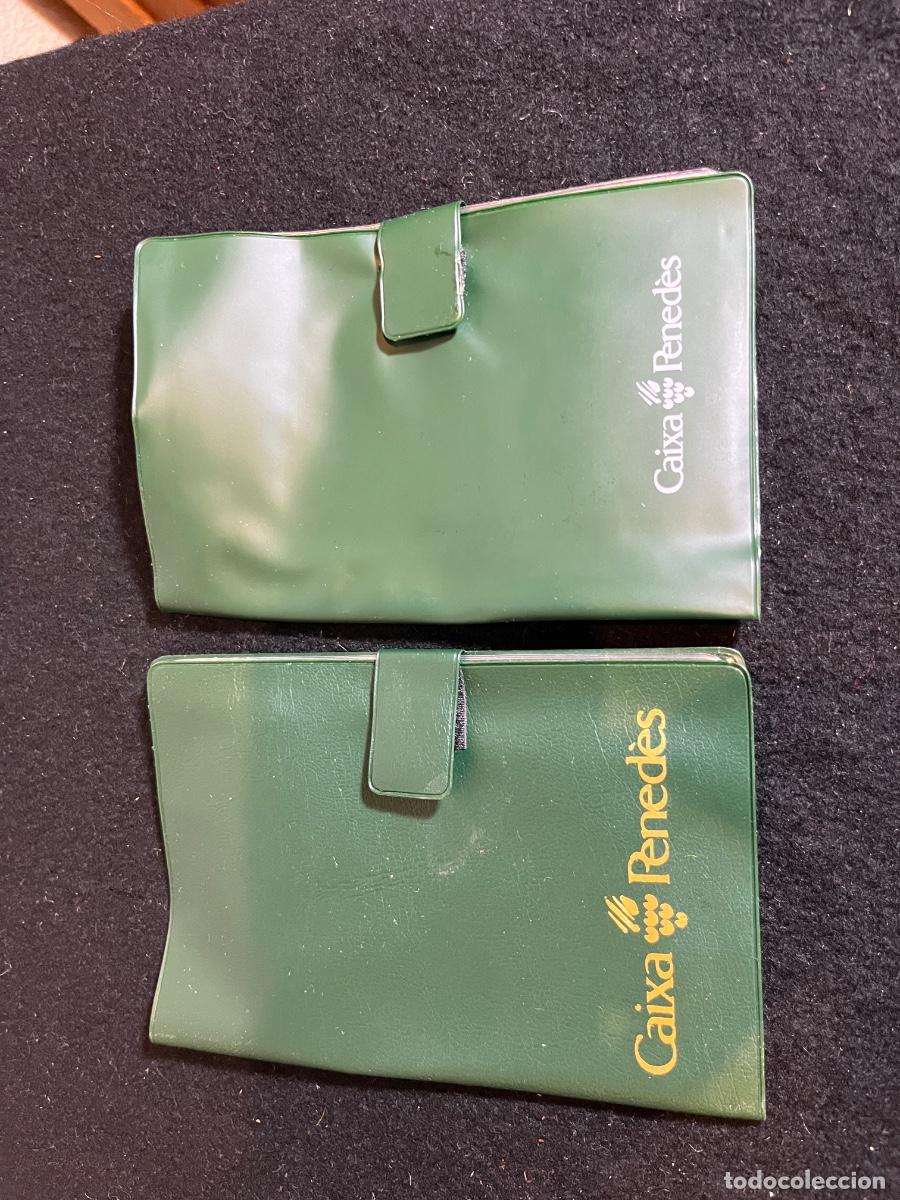 Vintage: Fundas Caixa Pened&egrave;s vintage cartilla ahorro merchandising bancario retro lote 2