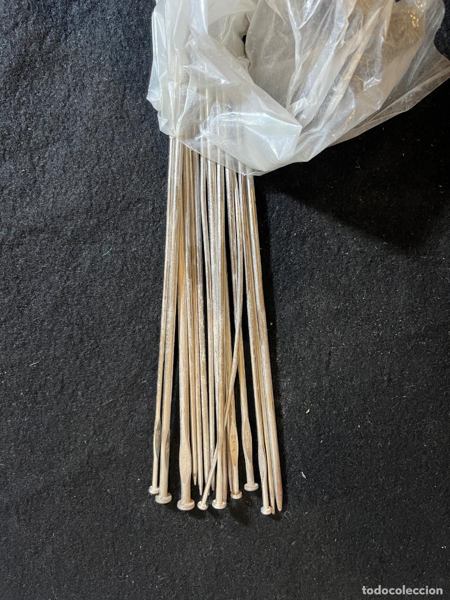 Vintage: Lote Agujas de Tejer DAMA Vintage Acero Mercer&iacute;a Antigua Varios N&uacute;meros Originales
