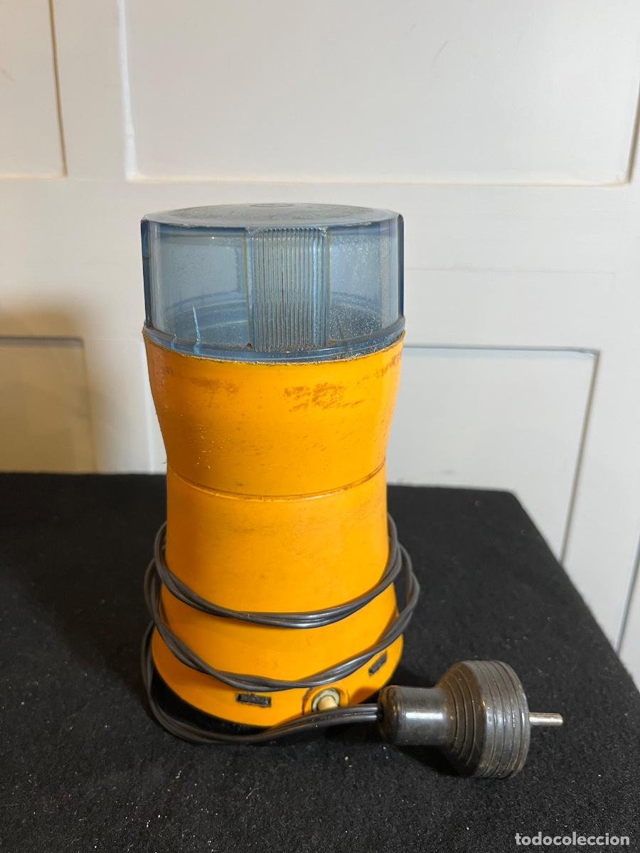 Vintage: Molinillo caf&eacute; Moulinex vintage naranja el&eacute;ctrico a&ntilde;os 70 dise&ntilde;o retro cocina francesa