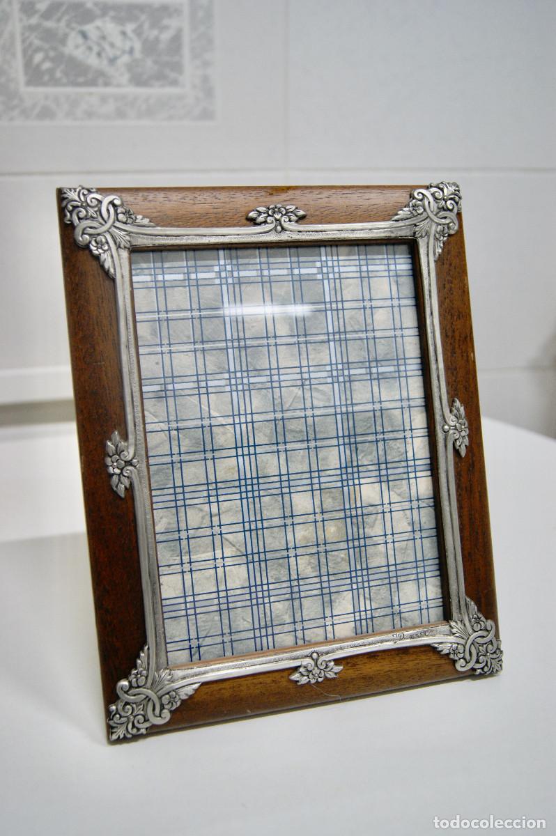 Vintage: Marco para foto madera y esta&ntilde;o