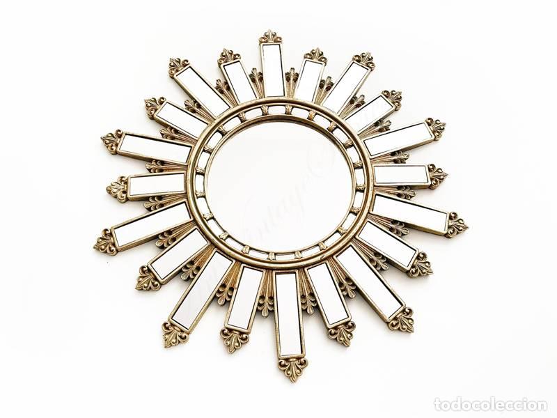 Vintage: Espejo solar; estilo Art D&eacute;co (1490) - Foto 3