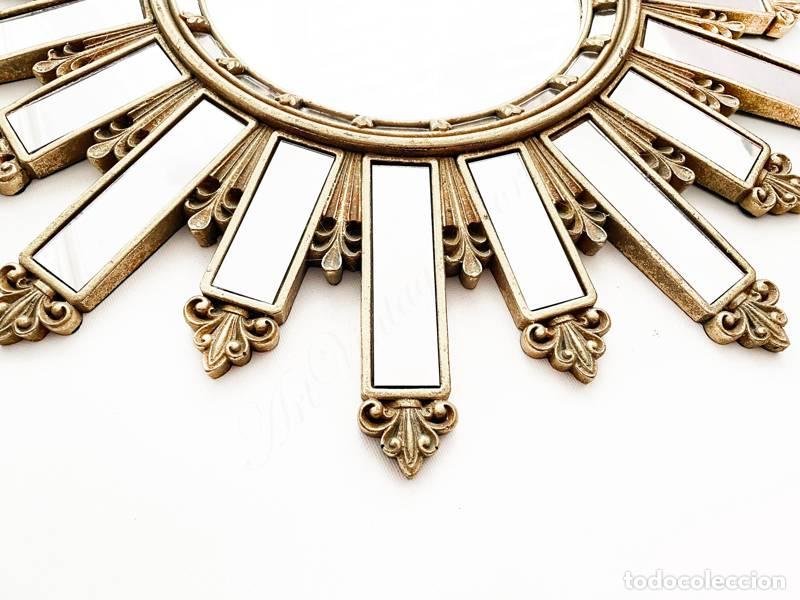Vintage: Espejo solar; estilo Art D&eacute;co (1490) - Foto 9