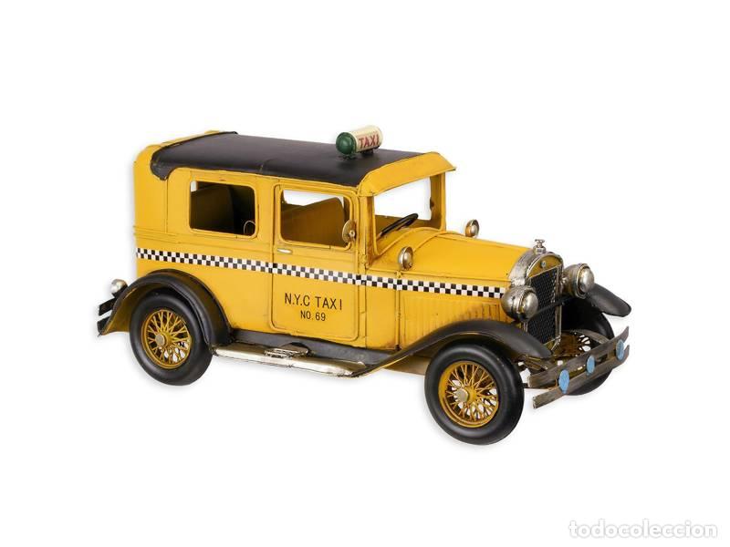 Vintage: Maqueta met&aacute;lica - Taxi de Nueva York, EE. UU. (1394)