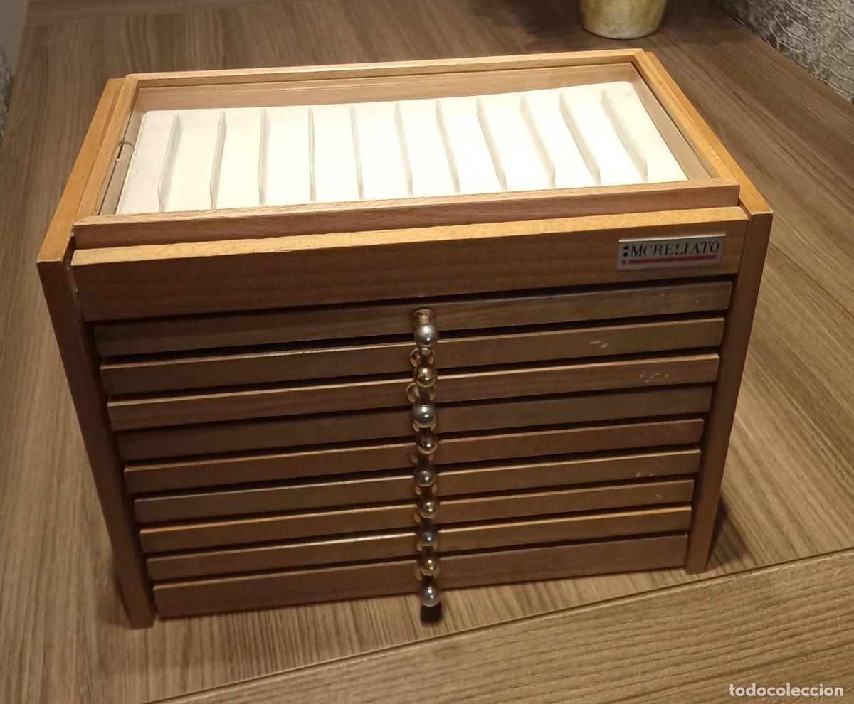 Vintage: joyero de madera con cajones