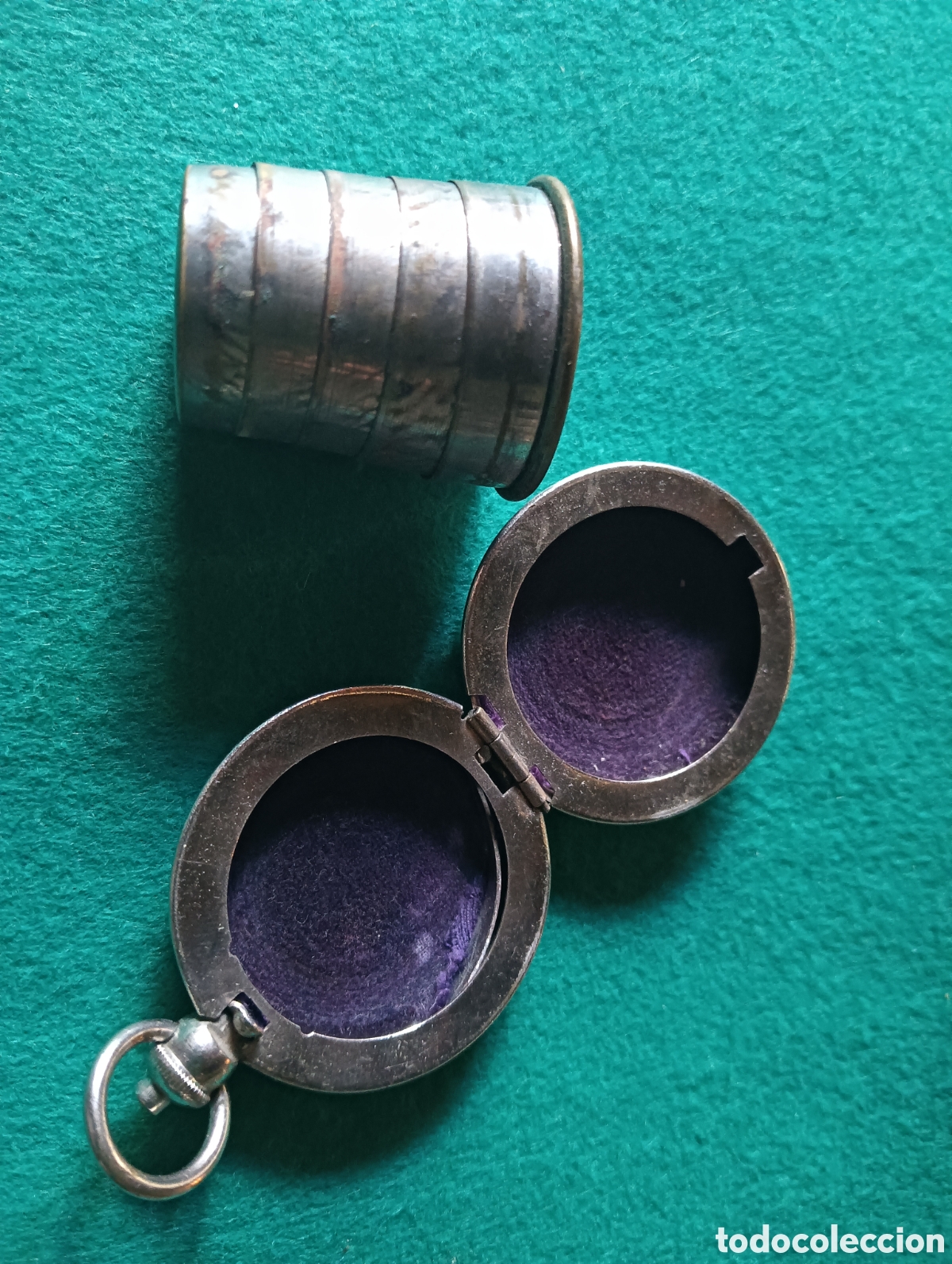 Vintage: Antiguo vaso plegable peque&ntilde;o