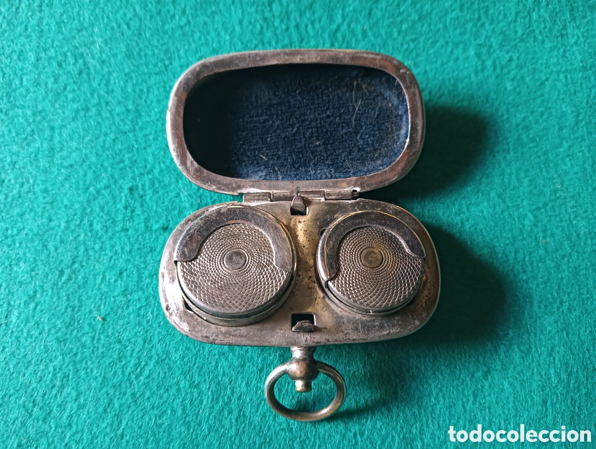 Vintage: Antiguo monedero metalico - Foto 1