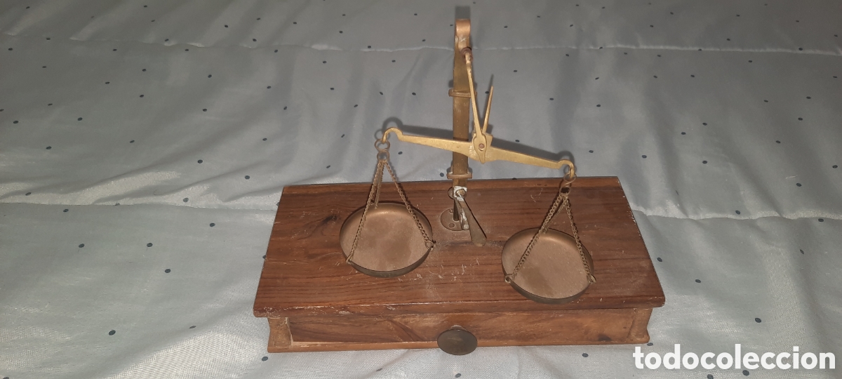Vintage: BALANZA MUY ANTIGUA DE MADERA