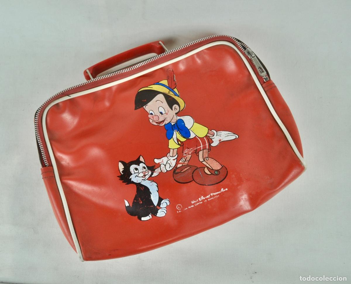 Vintage: Cartera de colegio de Pinocho