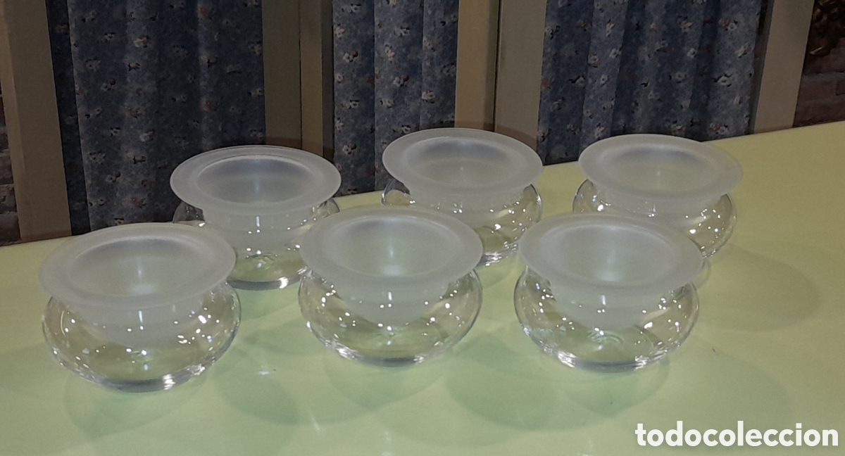 Vintage: Cuencos para caviar de Bohemia - Foto 3