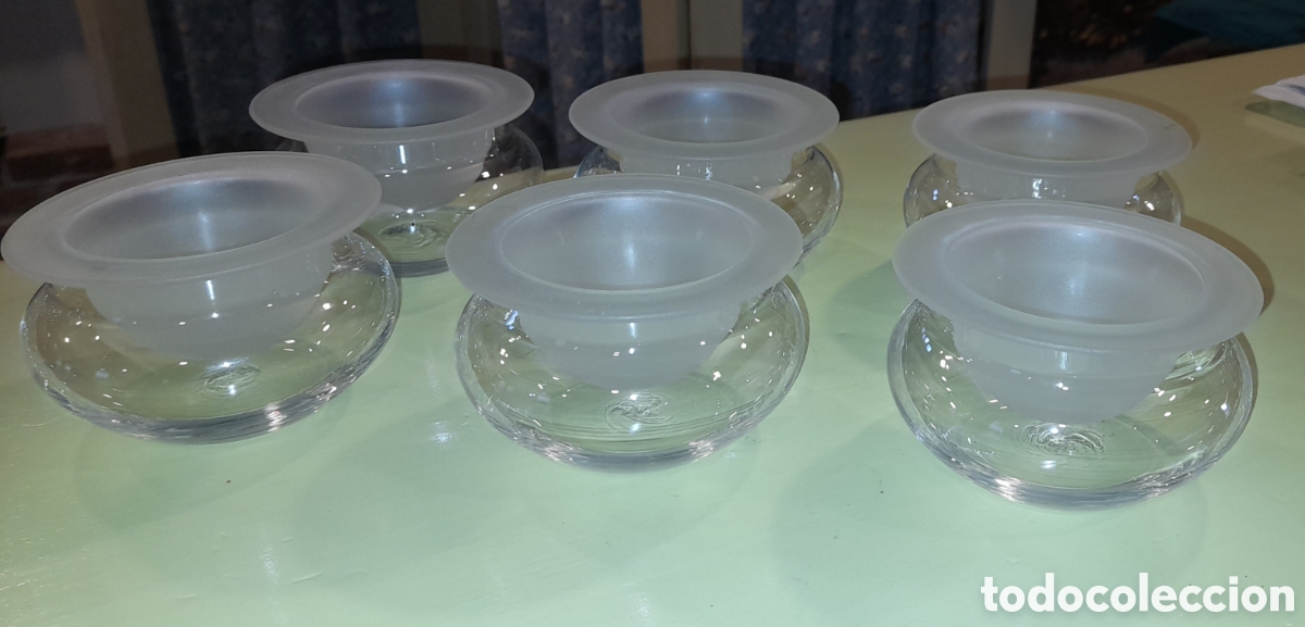 Vintage: Cuencos para caviar de Bohemia - Foto 5