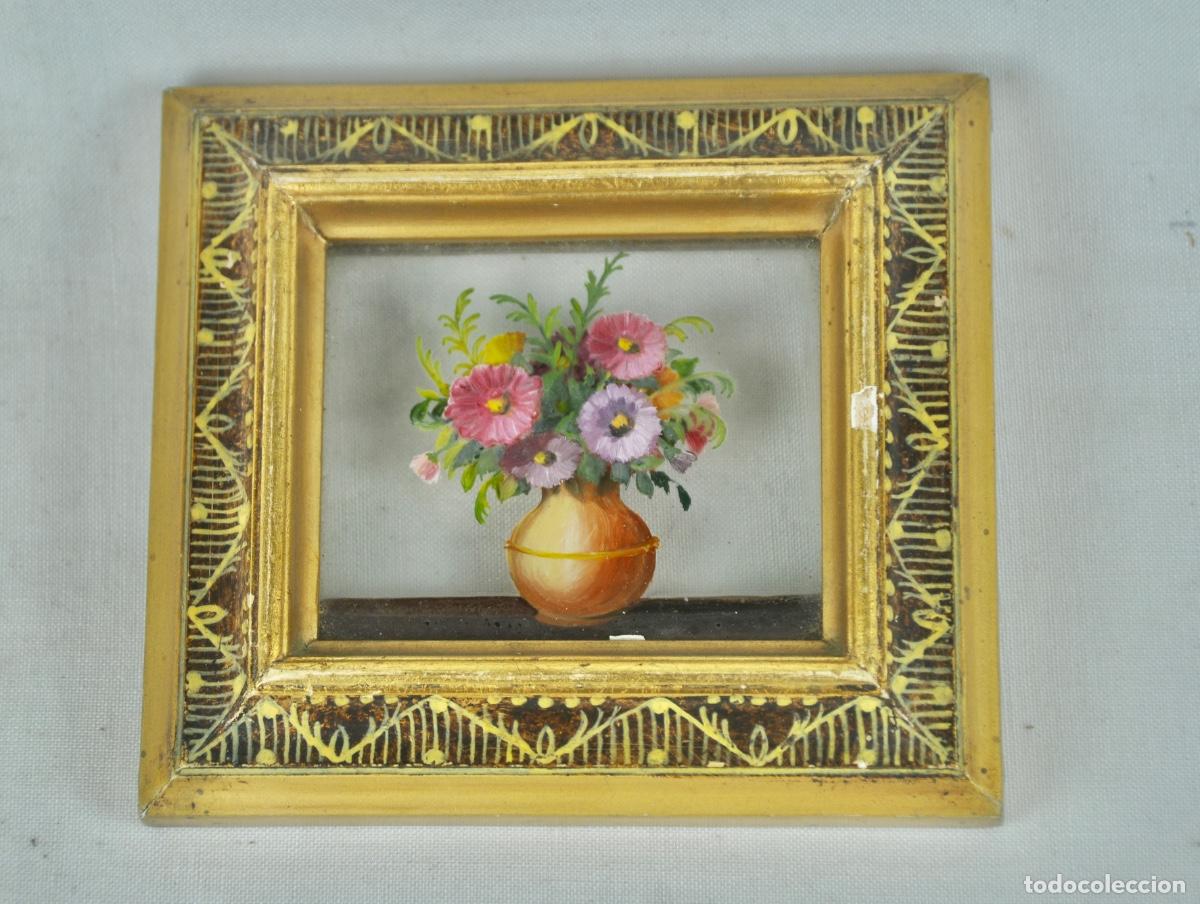 Vintage: Cuadro pintado a mano tres dimensiones - Foto 3