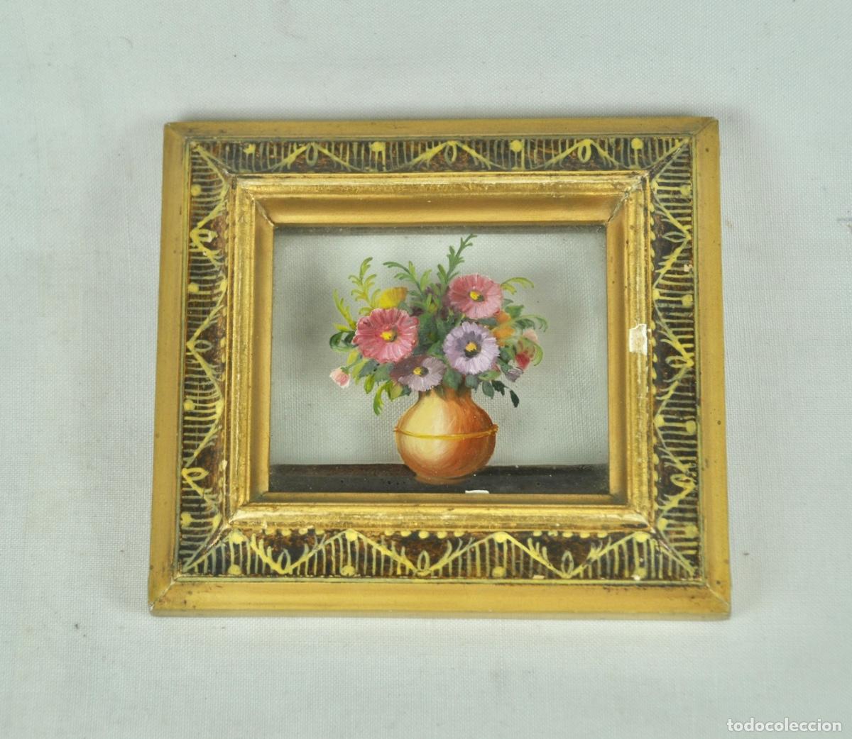 Vintage: Cuadro pintado a mano tres dimensiones - Foto 1