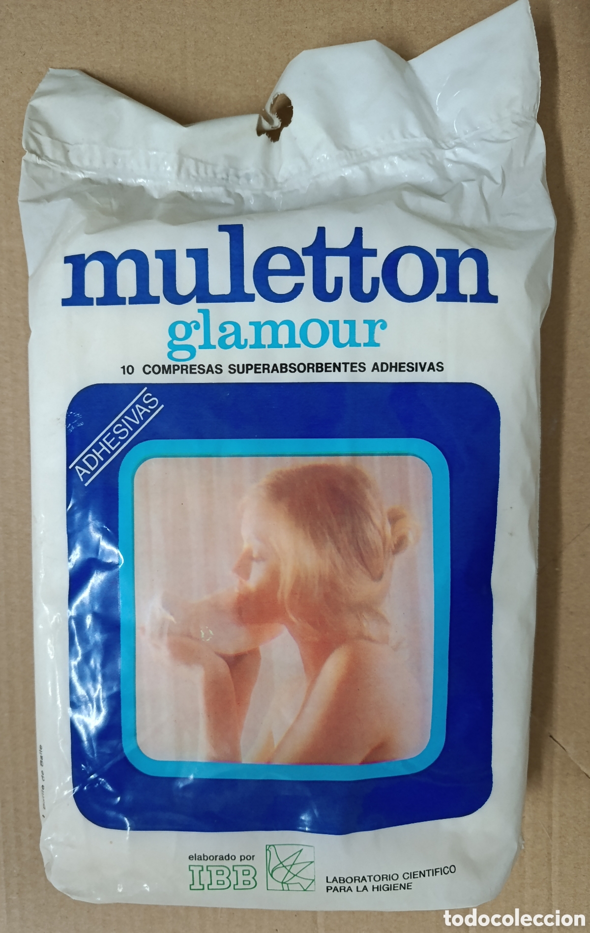 Vintage: Bolsa intacta de compresas vintage Muletton glamour