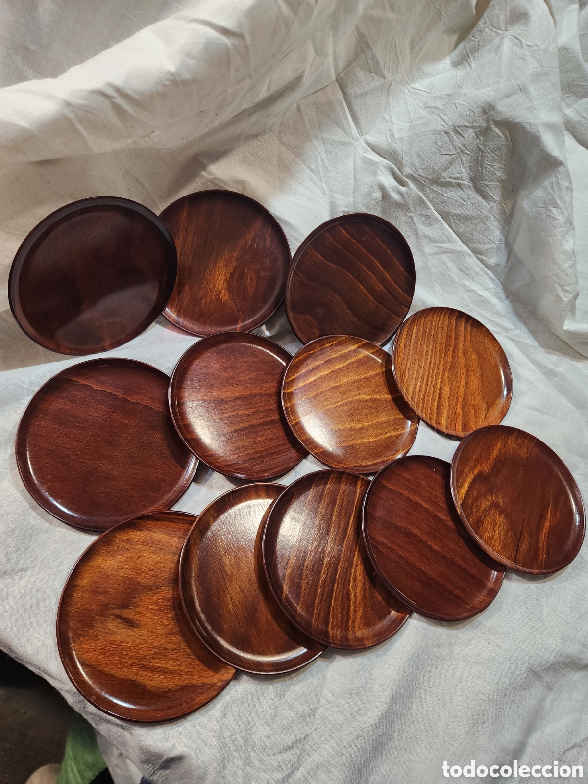 Vintage: INENCONTRABLES POSAVASOS DE MADERA GERLING 4 SG. OHLIGS FOREING. GERLINOL. A&Ntilde;OS 70