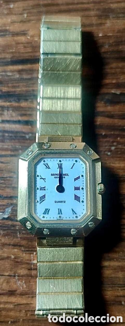 Vintage: Reloj vintage Raymond Weil chapado oro + certificado original.