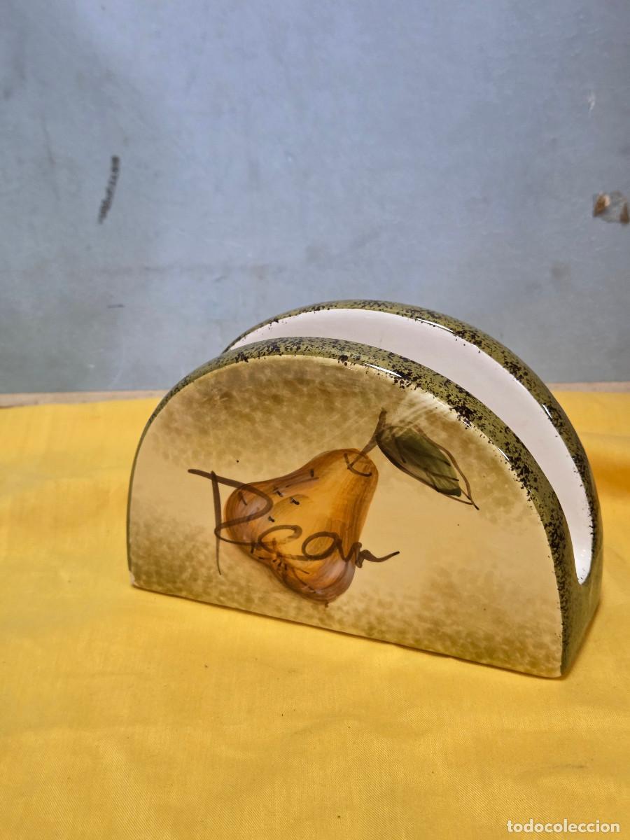 Vintage: servilletero de ceramica gastos de envio 5&euro;