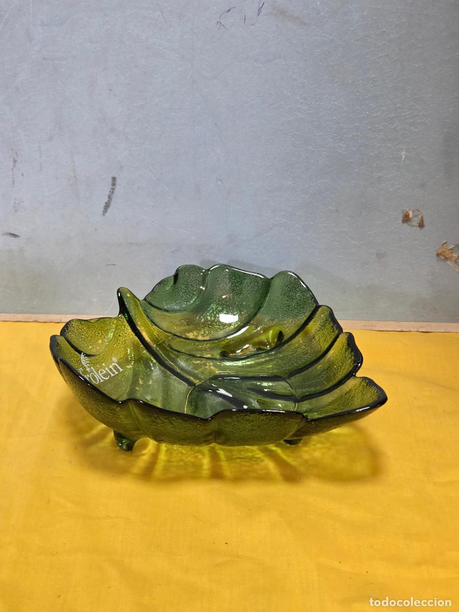 Vintage: bandeja de cristal hoja gastos de envio 5&euro;