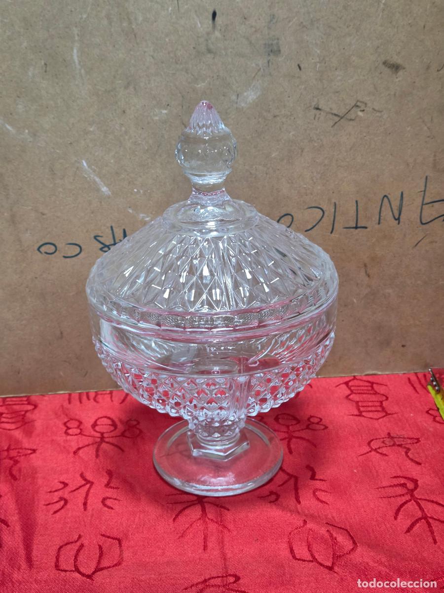 Vintage: bombonera de cristal gastos de envio 7&euro;