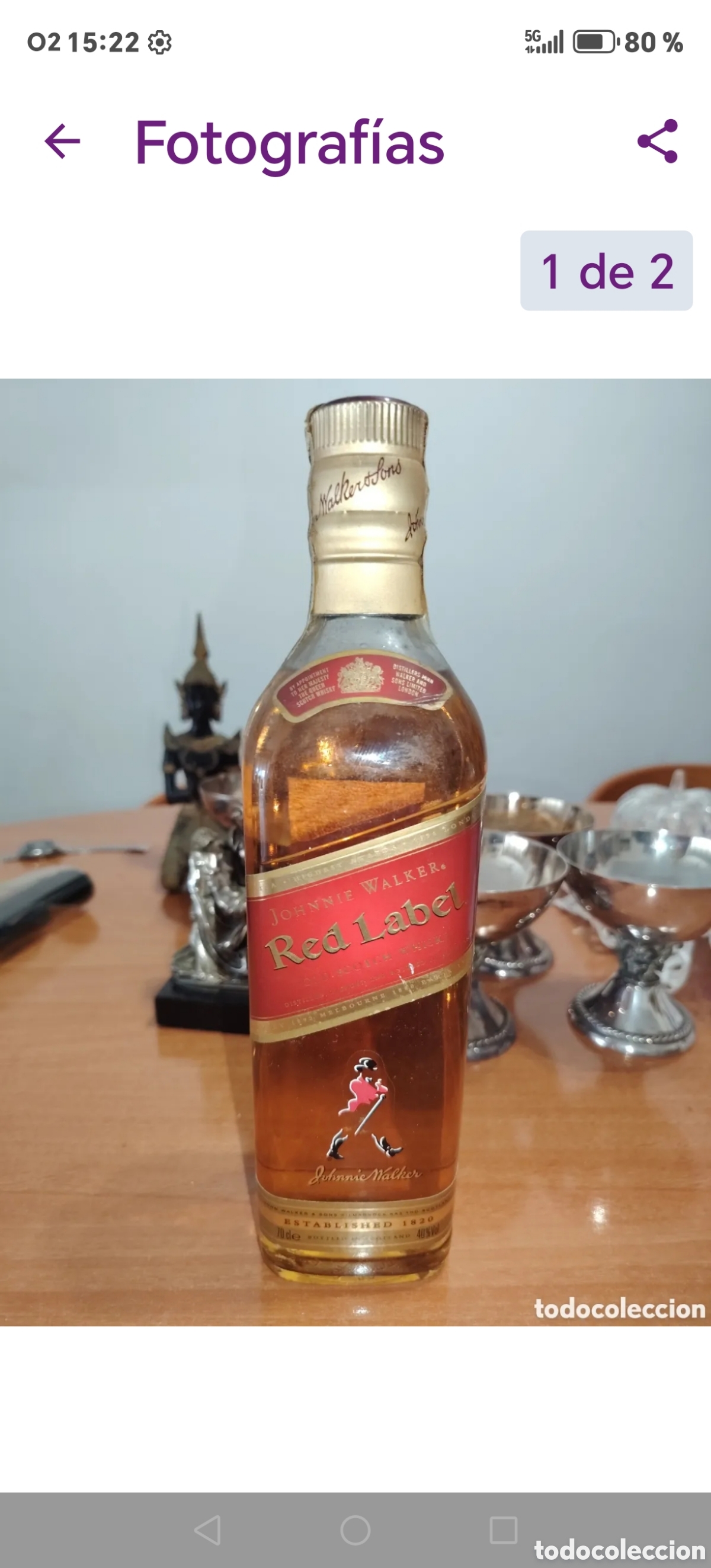 Vintage: Botella jonnie walker