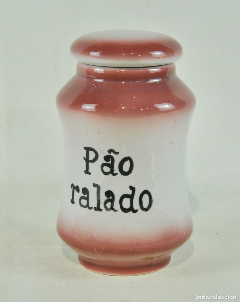 Vintage: Bote de cocina de porcelana pan rallado
