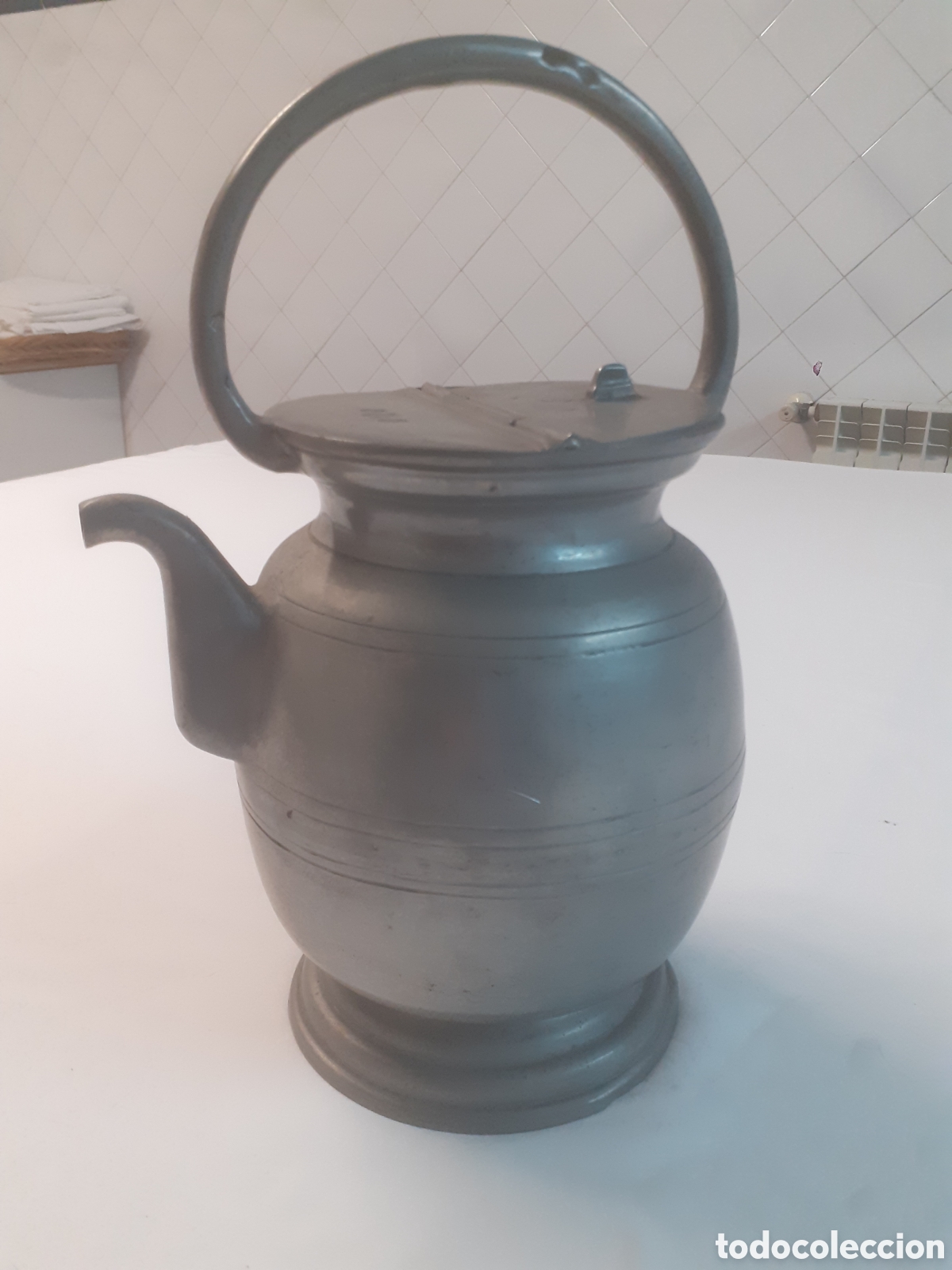 Vintage: Antiguo Dep&oacute;sito para Servir con Tapa