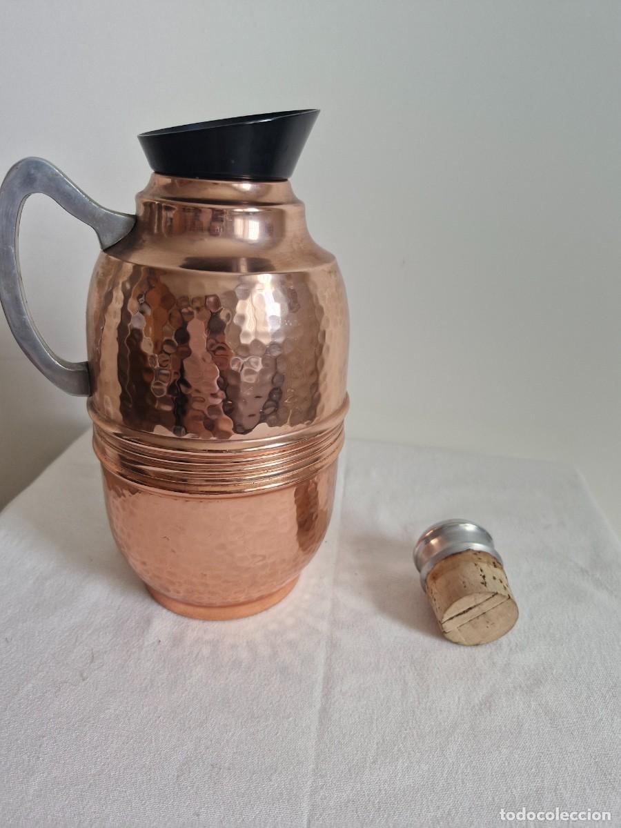 Vintage: JARRA TERMO EN COBRE MARTILLADO &rdquo;ISOBEL&rdquo; BELGIUM