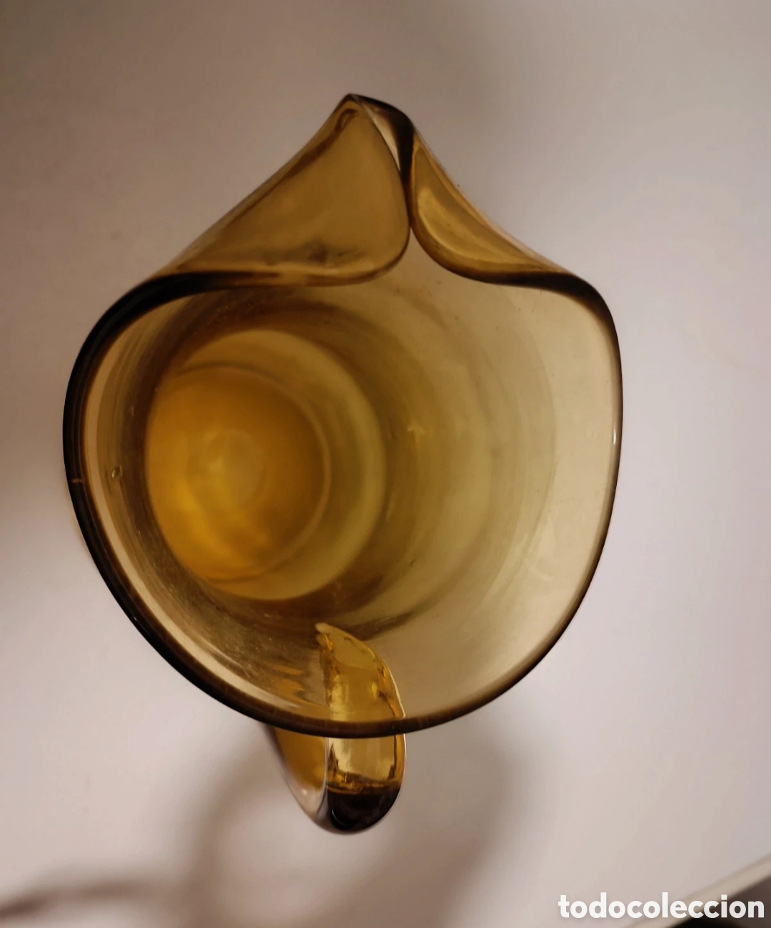 Vintage: Jarra y dos vasos de color &aacute;mbar - Foto 4