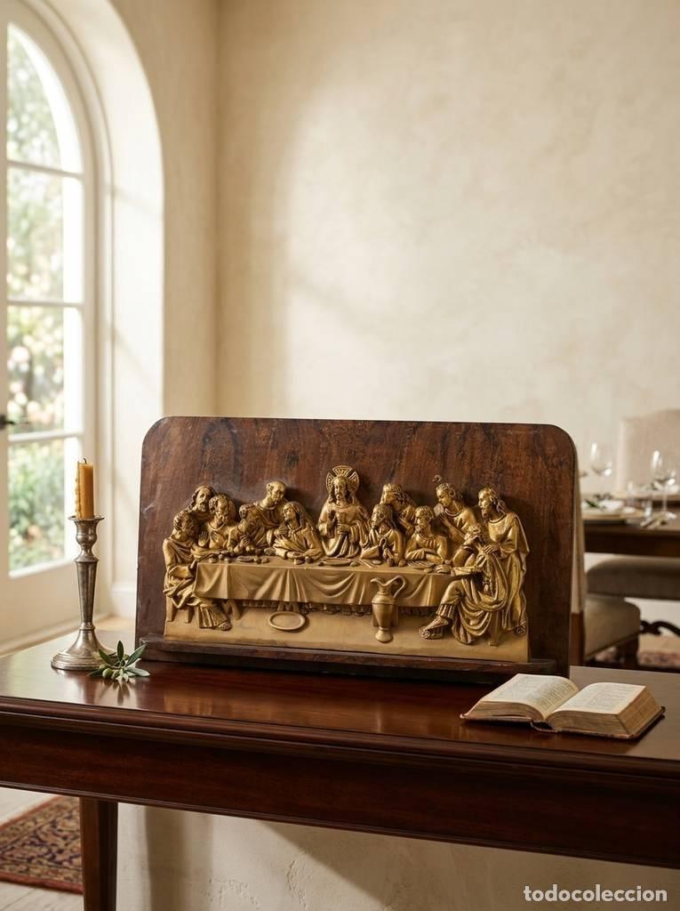 Vintage: PLACA DECORATIVA &Uacute;LTIMA CENA