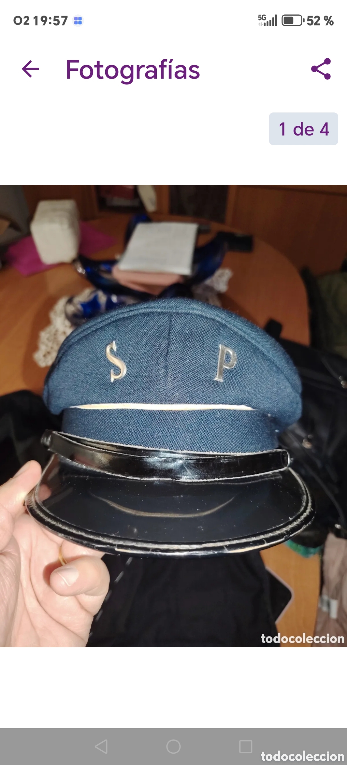 Vintage: Gorra servicio p&uacute;blico de L&eacute;rida,