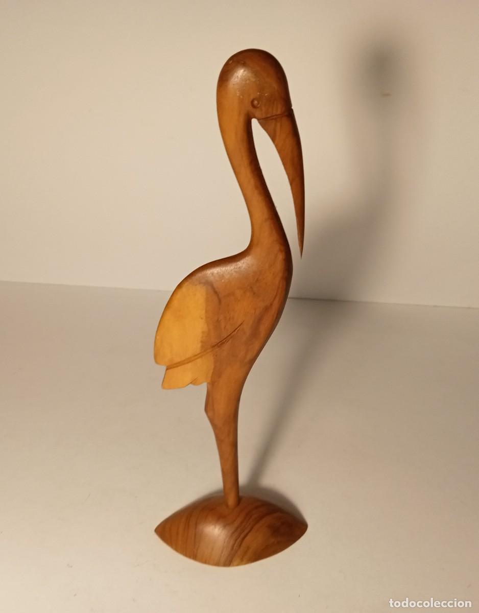 Vintage: CIG&Uuml;E&Ntilde;A TALLADA EN MADERA - Foto 2