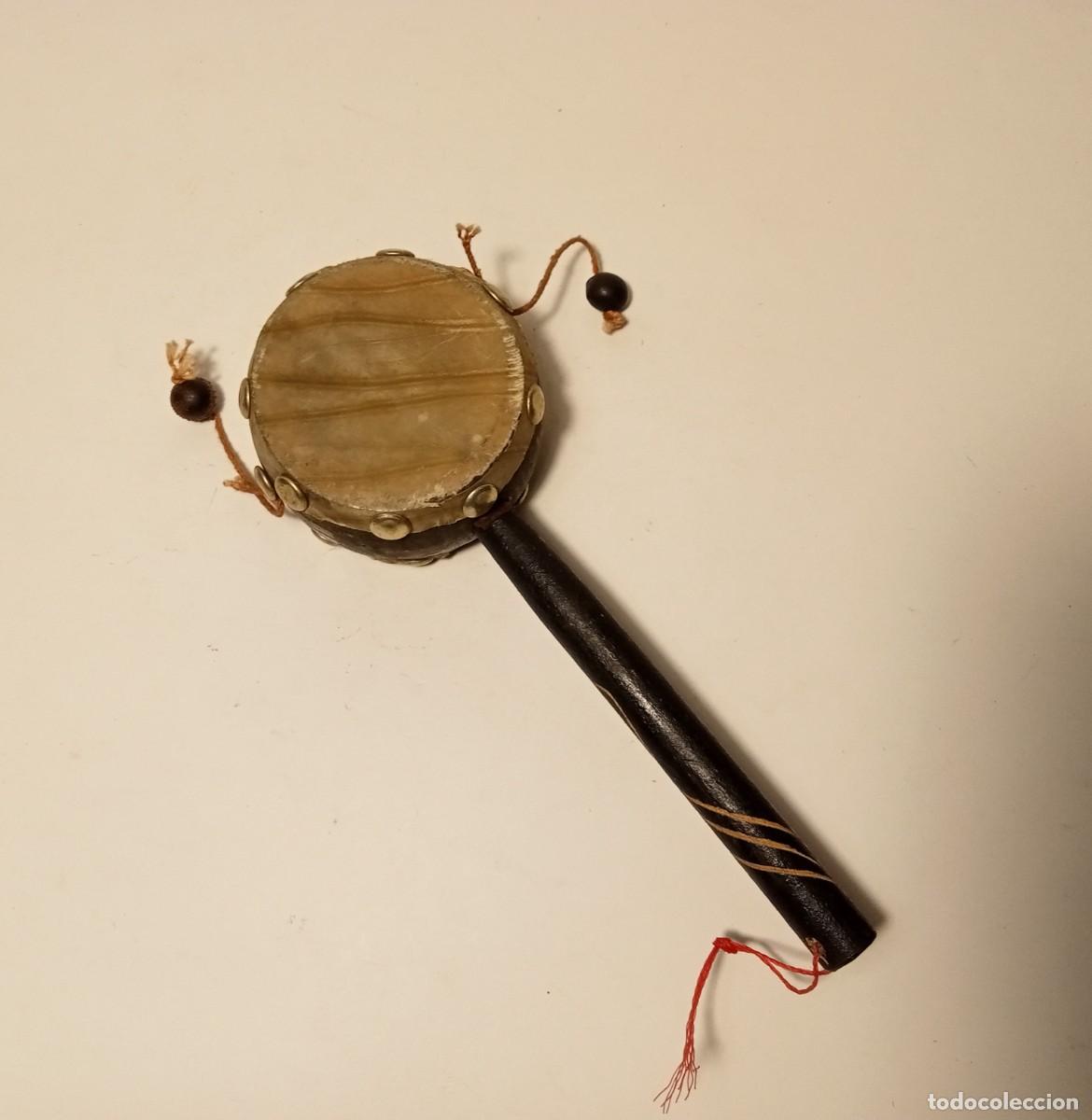 Vintage: TAMBOR DE MANO ARTESANAL AFRICANO