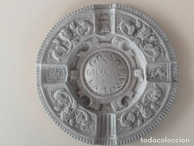Vintage: ANTIGUO Y RRR CENICERO ALUMINIO VINTAGE GRAN BALNEARIO DE LA TOJA (PONTEVEDRA)(GALICIA) A&Ntilde;OS 30-40